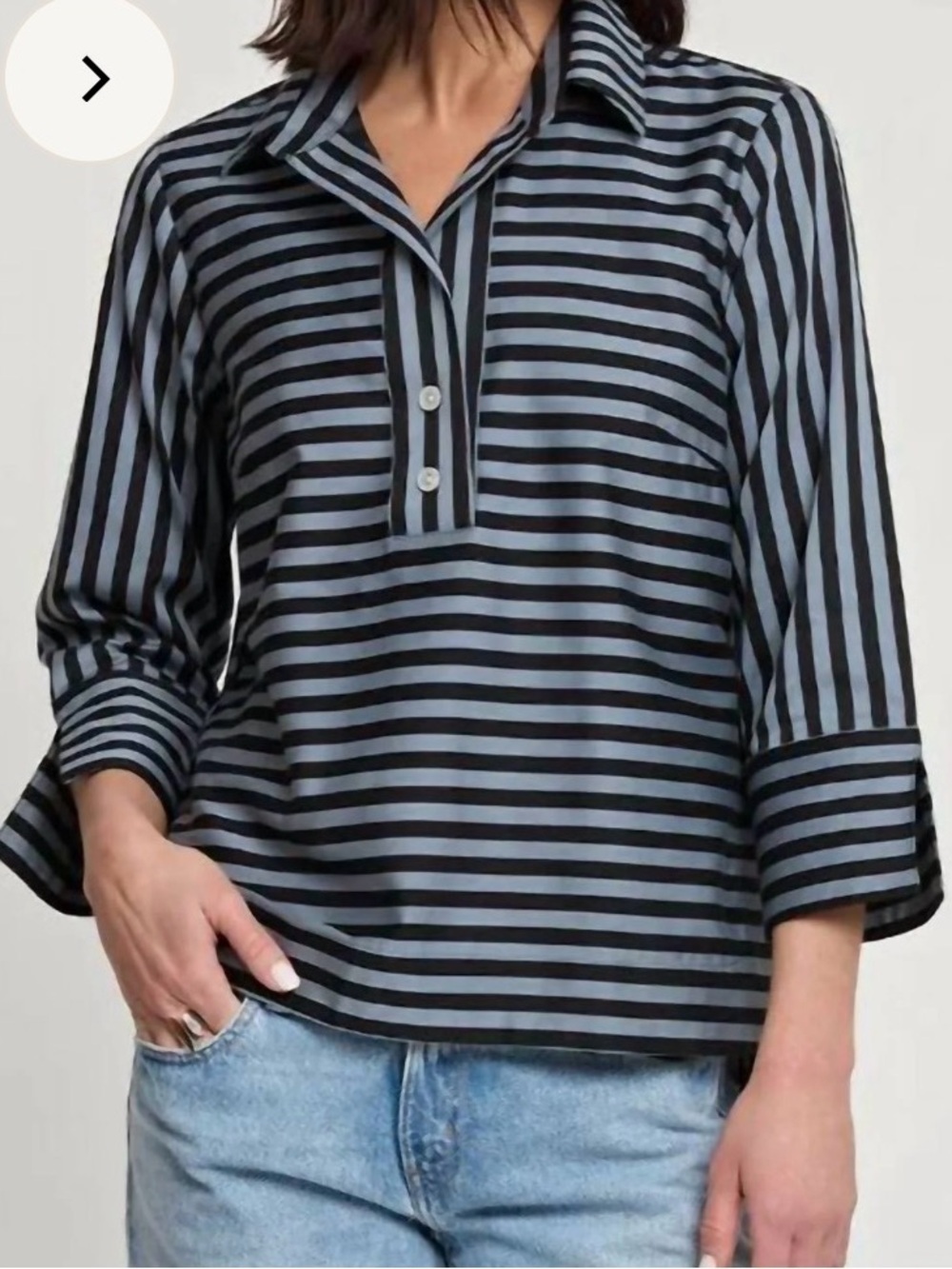 Hinson Wu stripped button down size M
